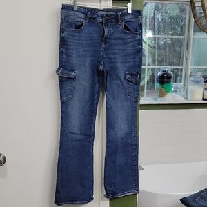 American Eagle Outfitters Women's Blue Boot Cut Jeans
